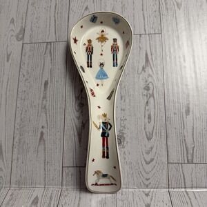 Grace Teaware Christmas Nutcracker Wonderland Ballet Spoon Rest 9.5" Porcelain